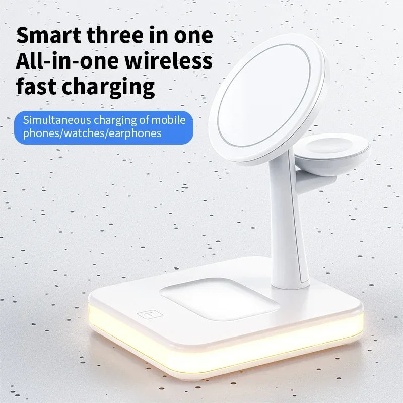 3 in 1 Wireless Magnetic Chargers Stand