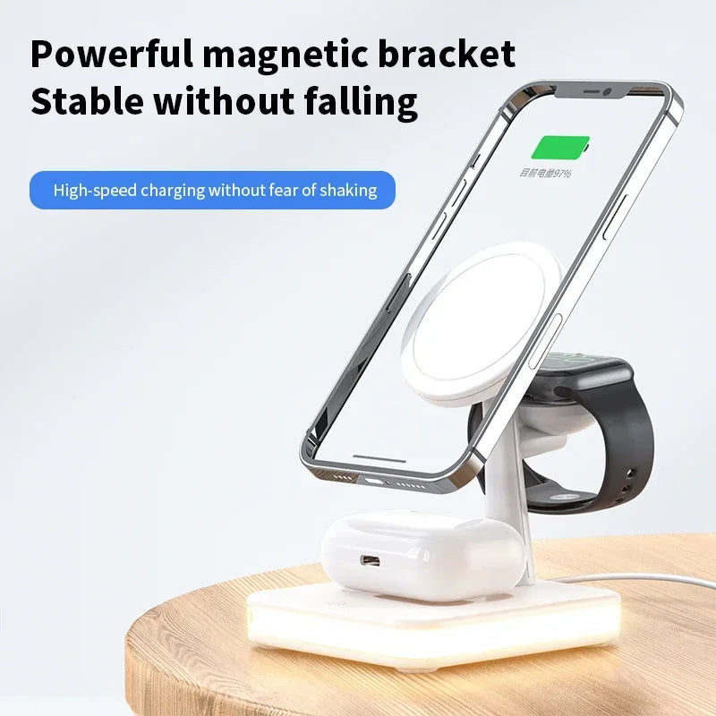 3 in 1 Wireless Magnetic Chargers Stand