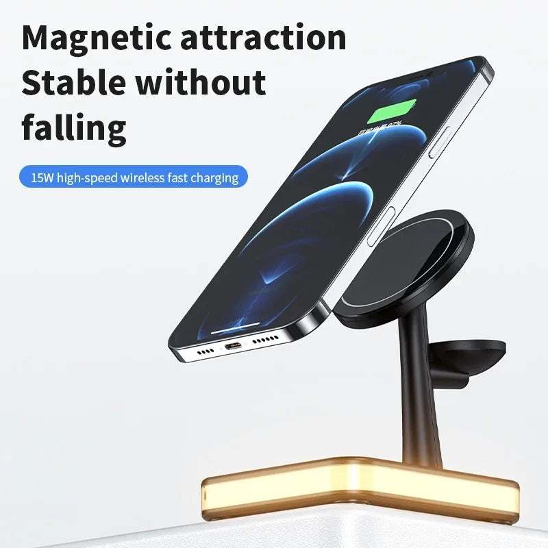3 in 1 Wireless Magnetic Chargers Stand