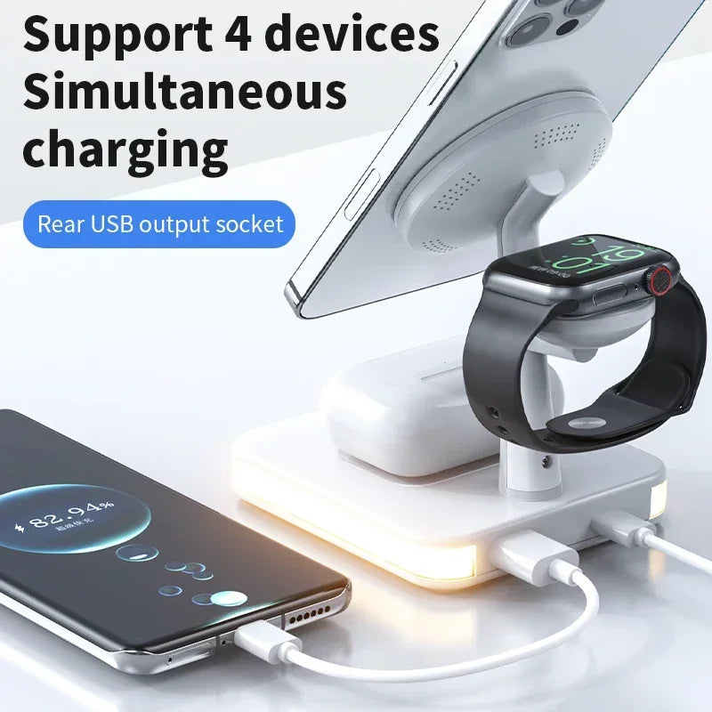 3 in 1 Wireless Magnetic Chargers Stand